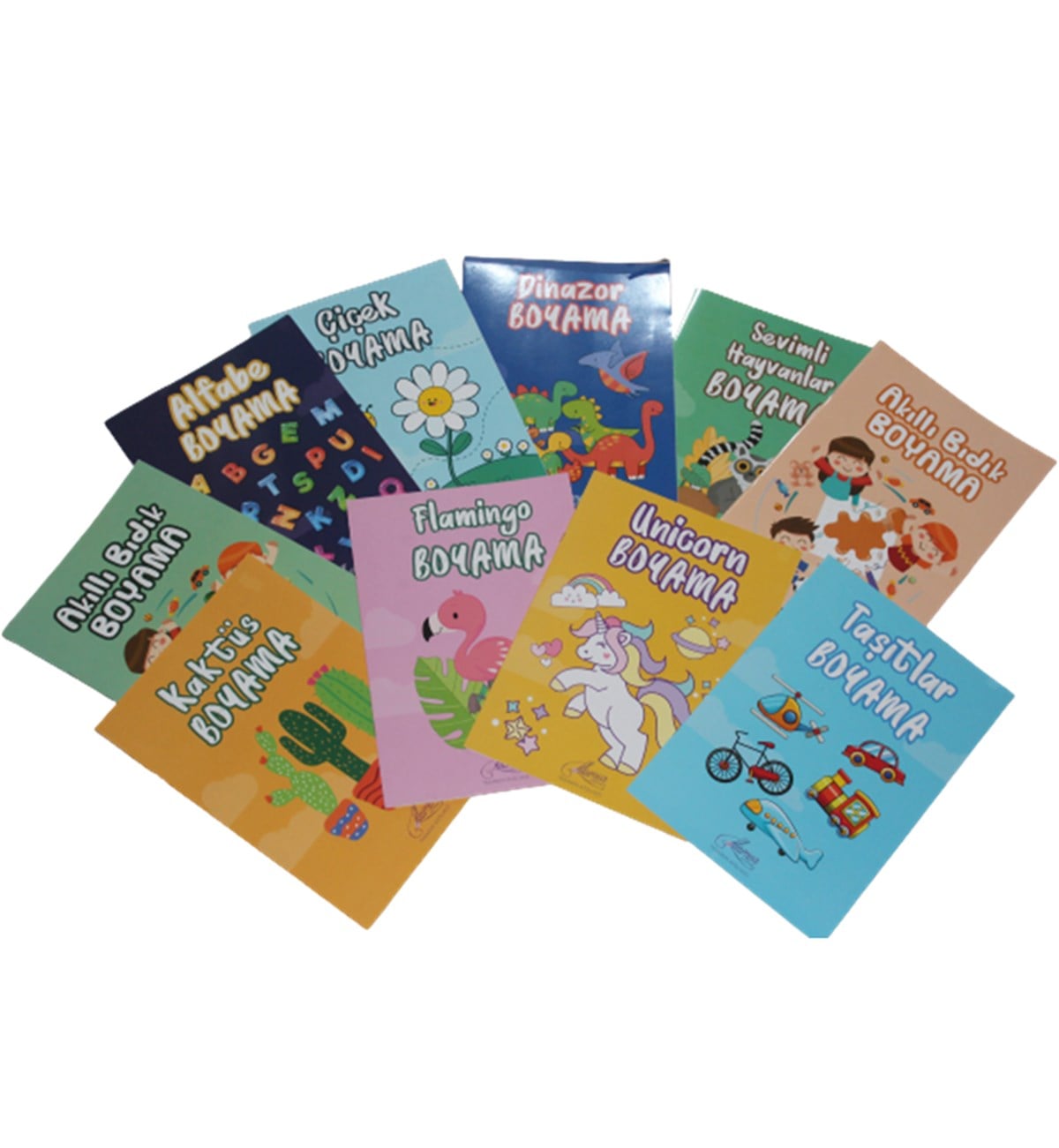 Boyalar - Boya Kalemleri, Ceren, Lilamor Boyama Kitabı Seti 10 Adet