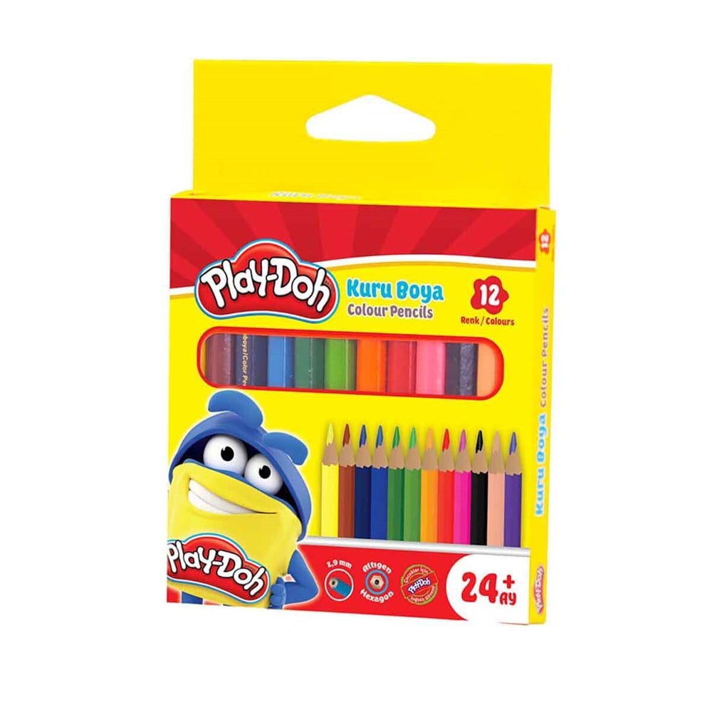 Boyalar - Boya Kalemleri, Play-Doh, Play-Doh 12 Renk Kuru Boya