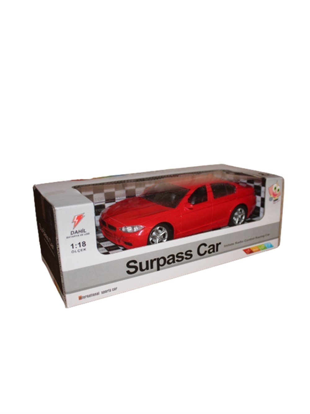 Breadcrumbut, BİRCAN, 1:18 Uzaktan Kumandalı Şarjlı Spor Araba Kırmızı 458 97273
