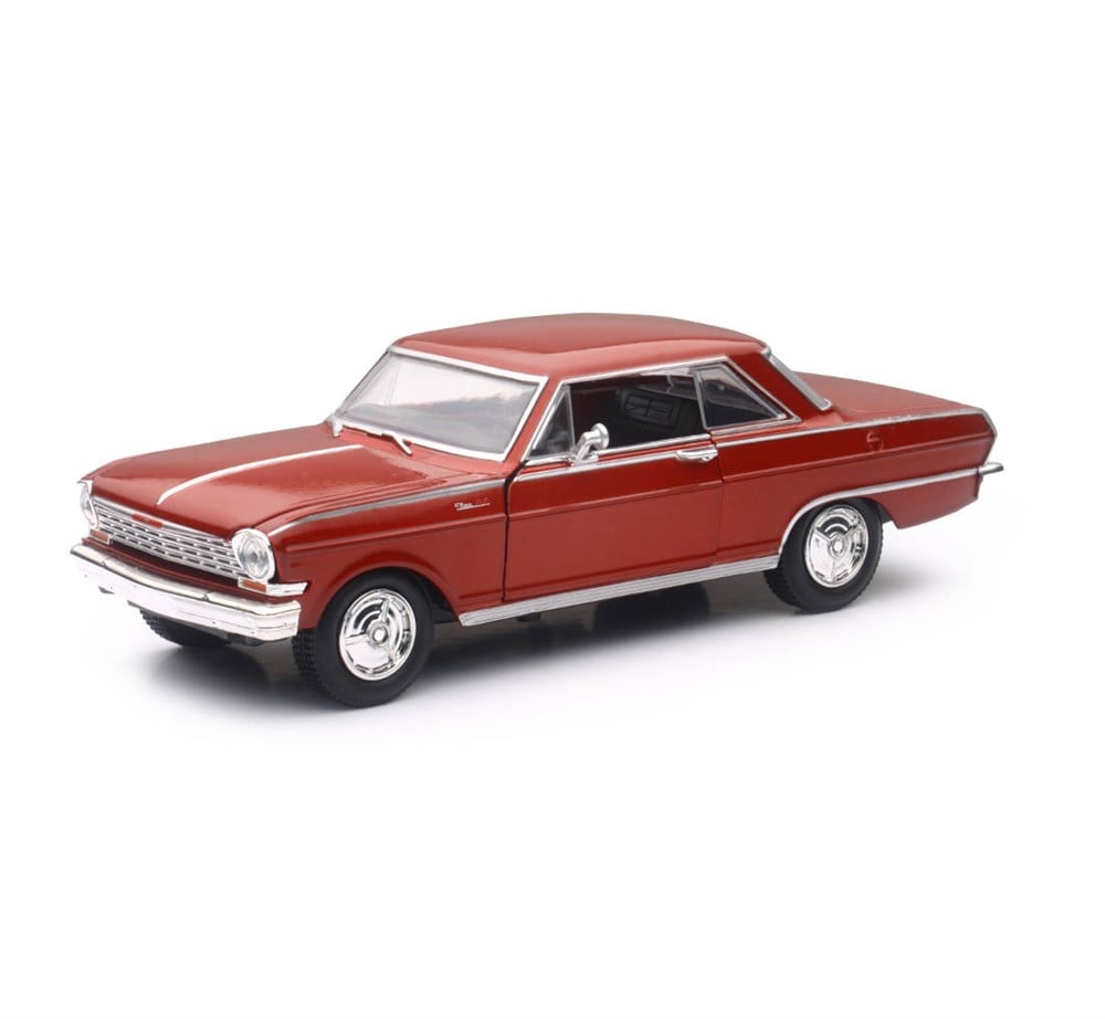 Breadcrumbut, Sunman, 1:25 Muscle Model Araba 18539 1964 Chevy Nova Ss – Bordo