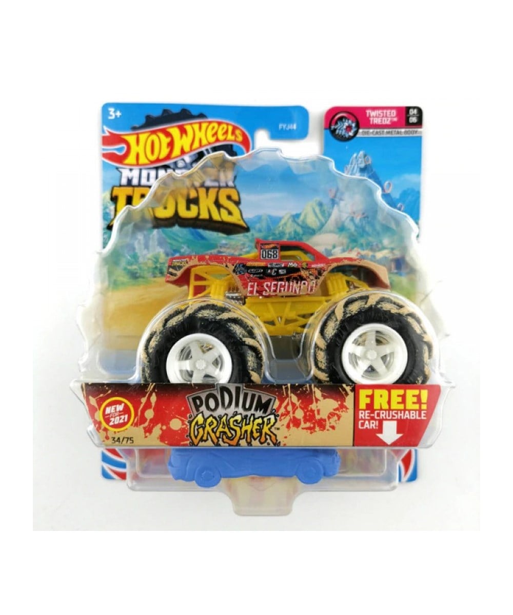 Breadcrumbut, Hot Wheels, 1:64 Hot Wheels Monster Trucks Araba FYJ44 GTH70 PODIUM GRASHER