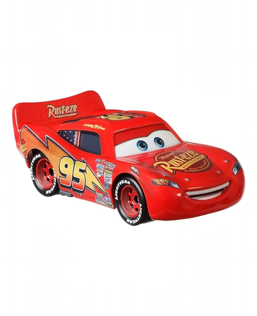 Breadcrumbut, ŞİMŞEK MCQUEEN, Arabalar 3 Tekli Karakter Araçlar DXV29 GCC81 Lightning McQueen With Sign