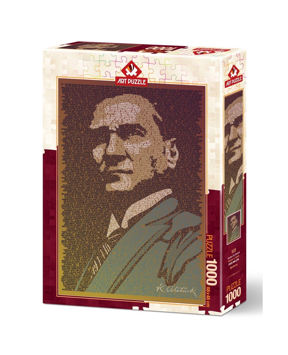 Breadcrumbut, ART PUZZLE, ART PUZZLE 1000Lİ ATATÜRK VE NUTUK 68x48CM
