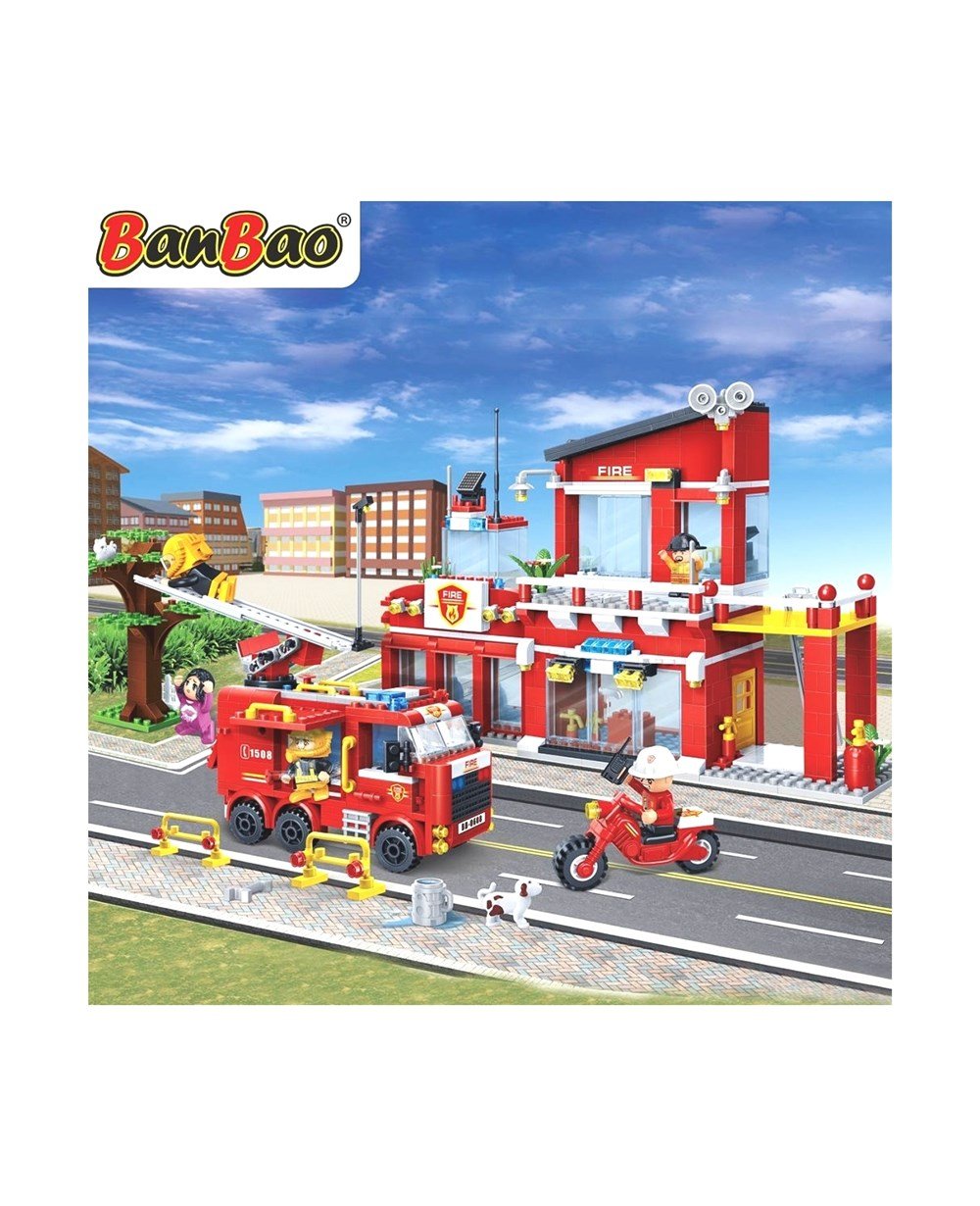 Breadcrumbut, Banbao, BANBAO City İtfaiye İstasyonu 828 Parça Lego Seti