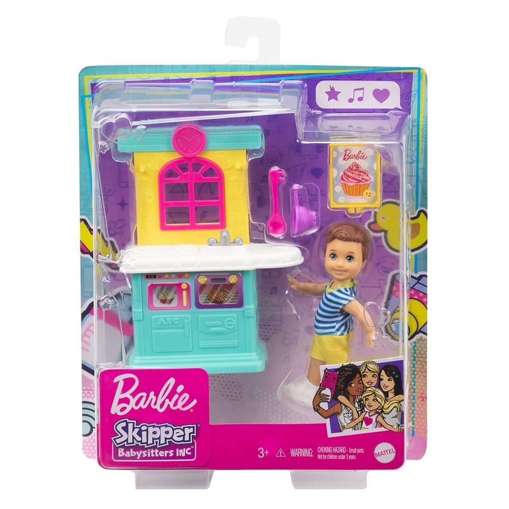 Breadcrumbut, Barbie,  Barbie Bebek Bakıcılığı Oyun Seti FXG94 GRP16