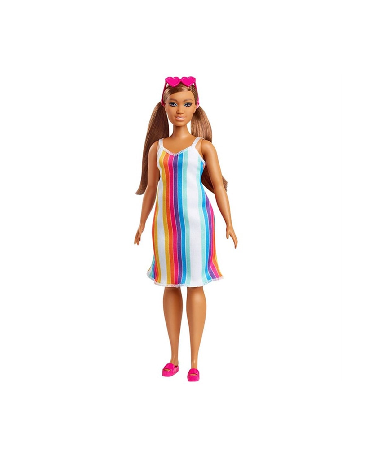 Breadcrumbut, Barbie, Barbie Bebek Serisi GRB35 GRB38 Kahverengi Saçlı Renkli Elbiseli