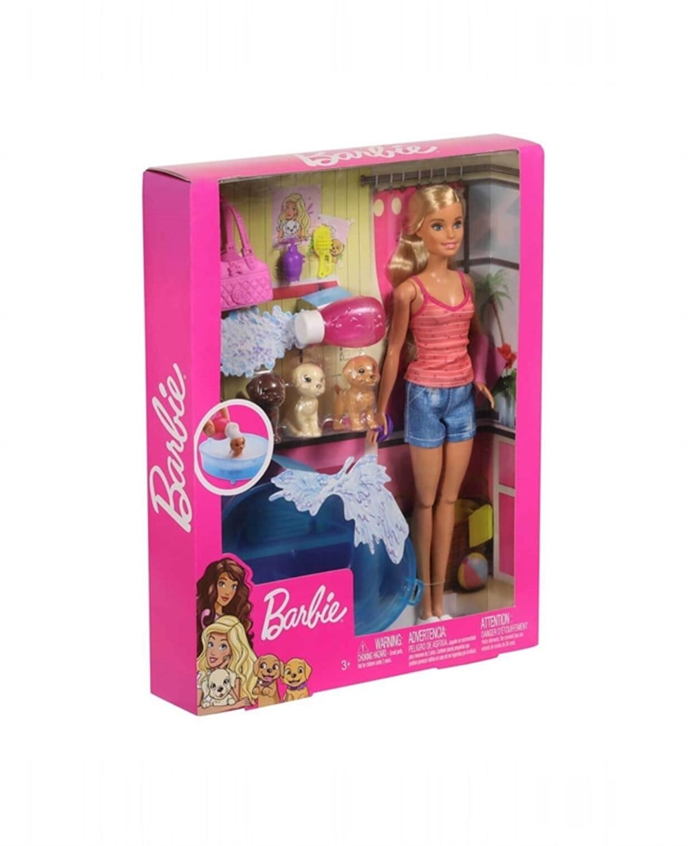 Breadcrumbut, Barbie, Barbie Bebek ve Aksesuarları 3 Yavru Köpekli Oyun Seti GDJ37