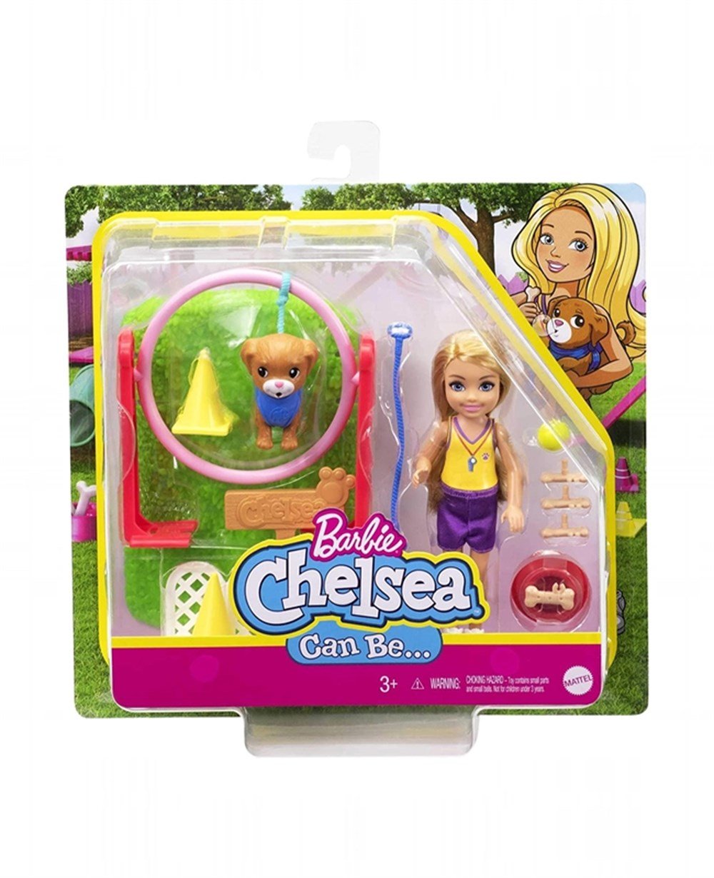 Breadcrumbut, Barbie, Barbie Chelsea Meslekleri Öğreniyor Bebek ve Oyun Setleri Serisi GTR88 GTN62 Köpek Eğitmeni