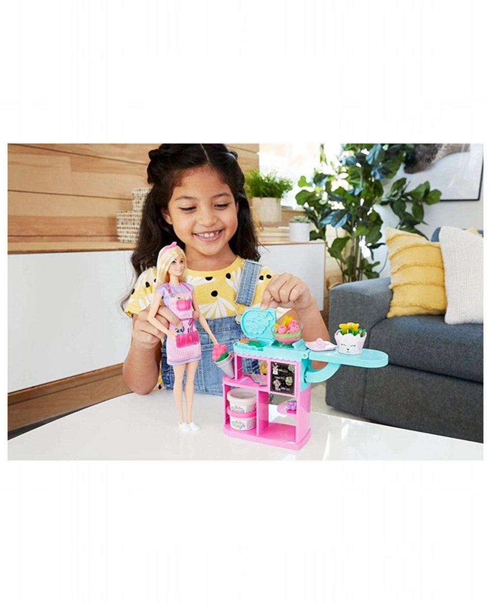 Breadcrumbut, Barbie, Barbie Çiçekçi Bebek ve Oyun Seti GTN58 Sarışın Bebek