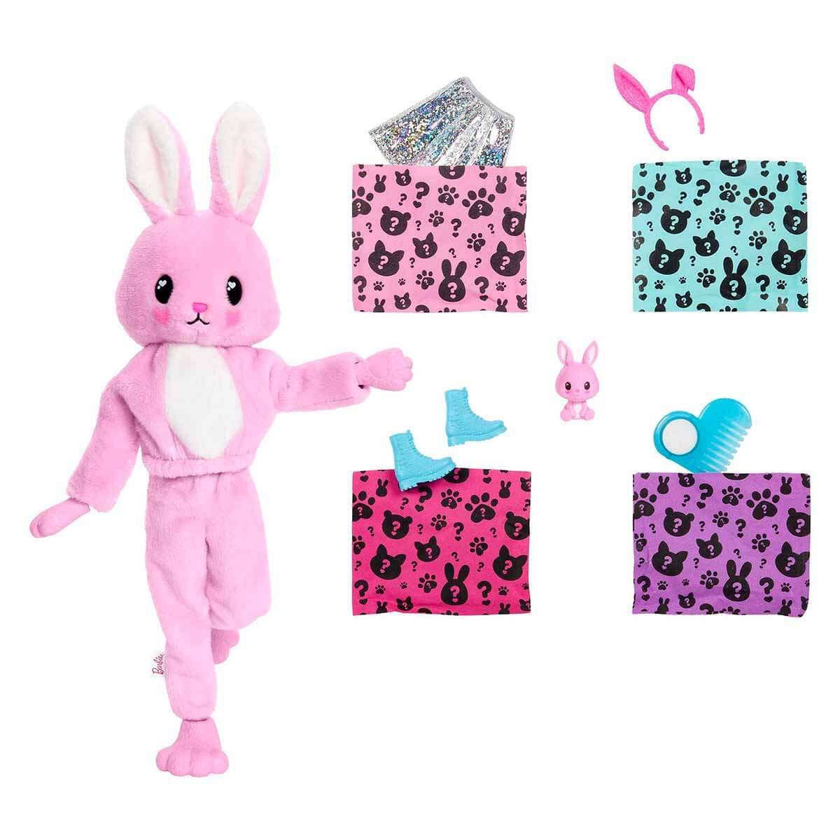 Breadcrumbut, Barbie, Barbie Cutie Reveal Bebekler HHG18 HHG19 Tavşan