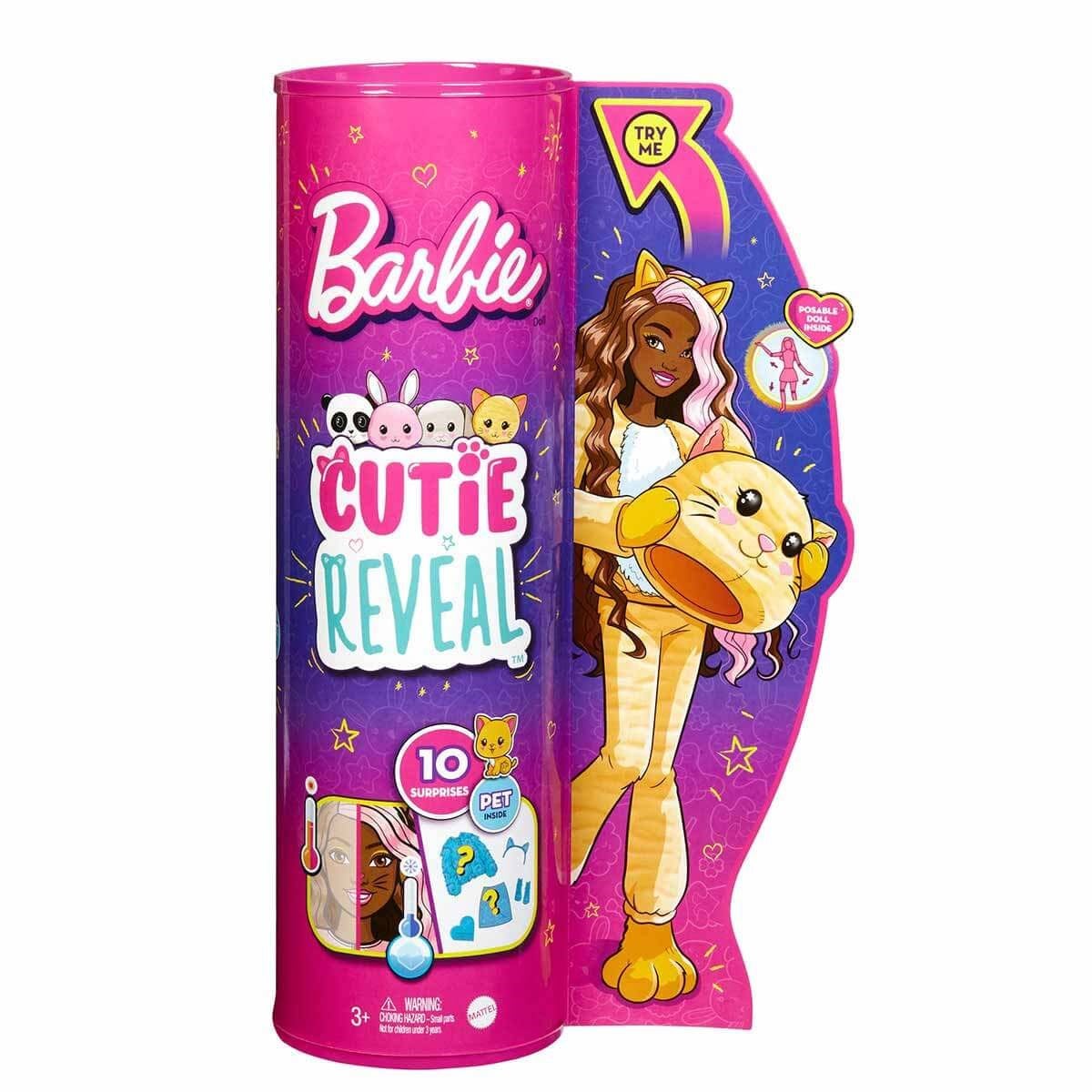 Breadcrumbut, Barbie, Barbie Cutie Reveal Bebekler HHG18 HHG20 Kedi