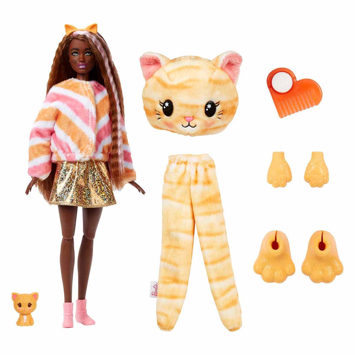 Breadcrumbut, Barbie, Barbie Cutie Reveal Bebekler HHG18 HHG20 Kedi