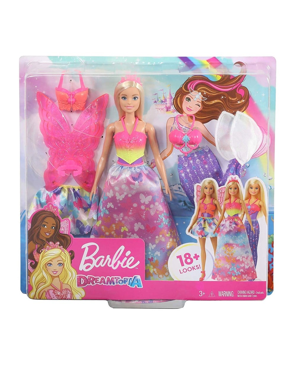 Breadcrumbut, Barbie, Barbie Dreamtopia Dönüşen Prenses Bebek Oyun Seti GJK40