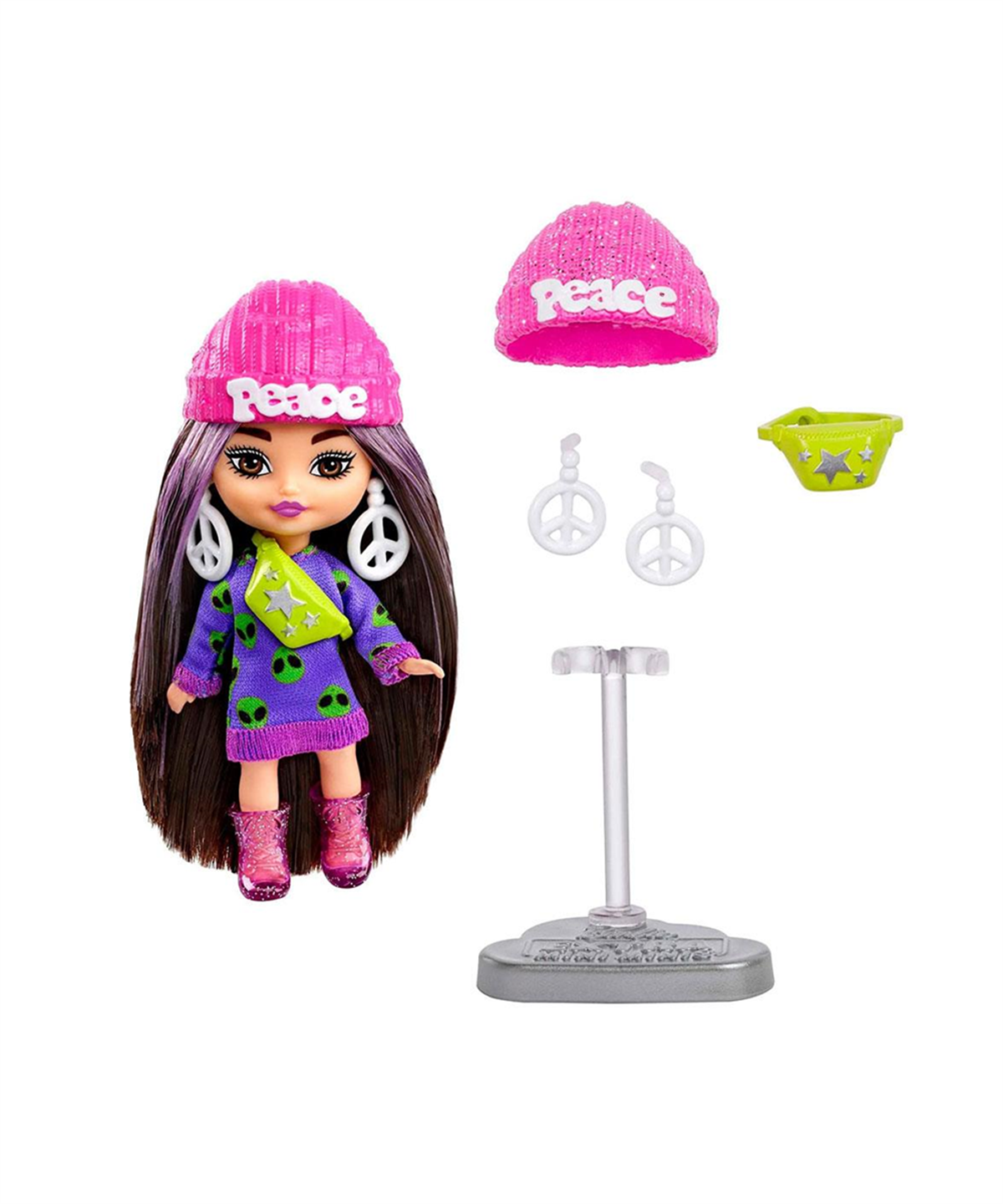 Breadcrumbut, Barbie, Barbie Extra Mini Minis Bebek Çeşitleri HLN44 HLN46 Kahverengi Saçlı