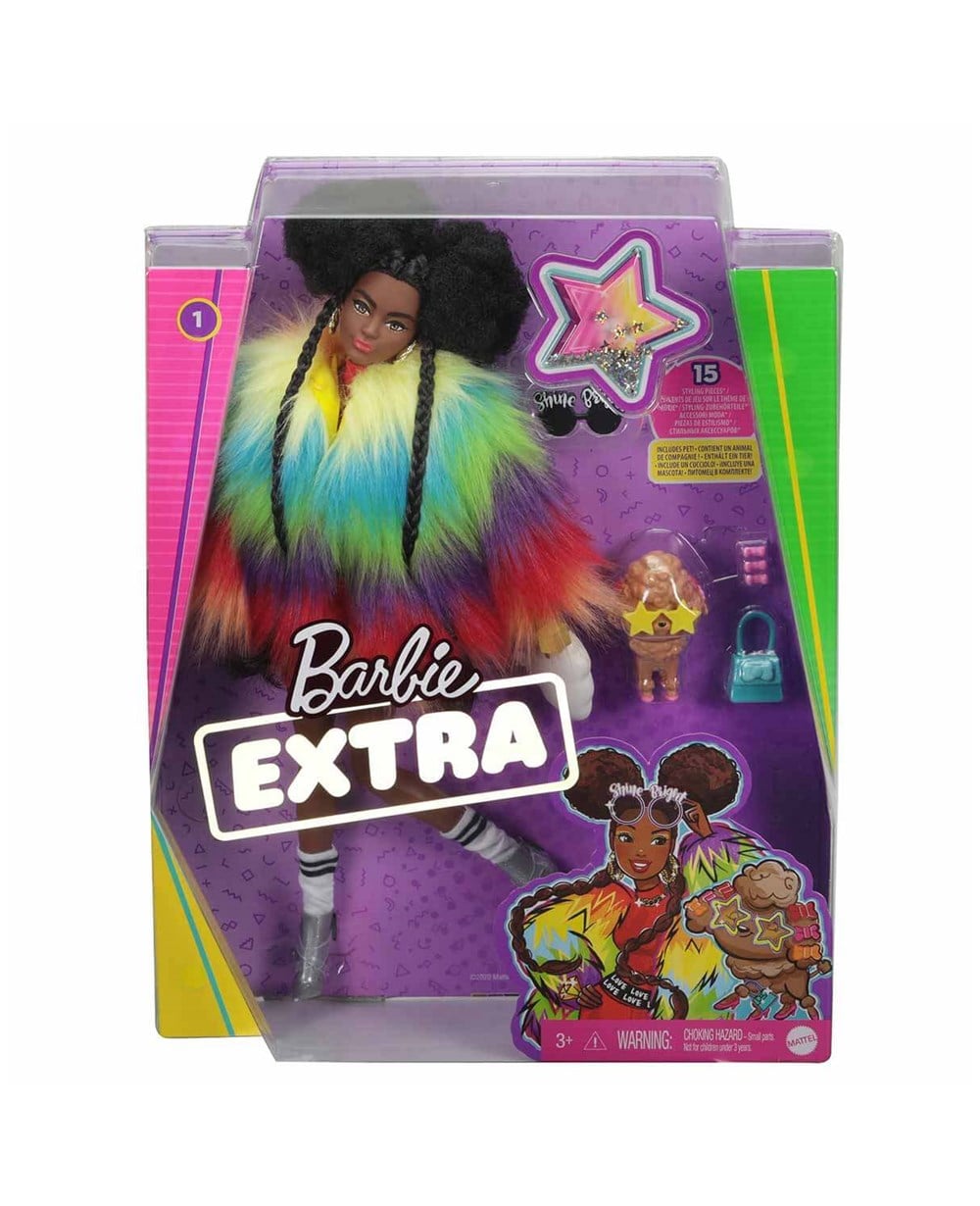 Breadcrumbut, Barbie, Barbie Extra Renkli Ceketli Bebek GVR04 GRN27