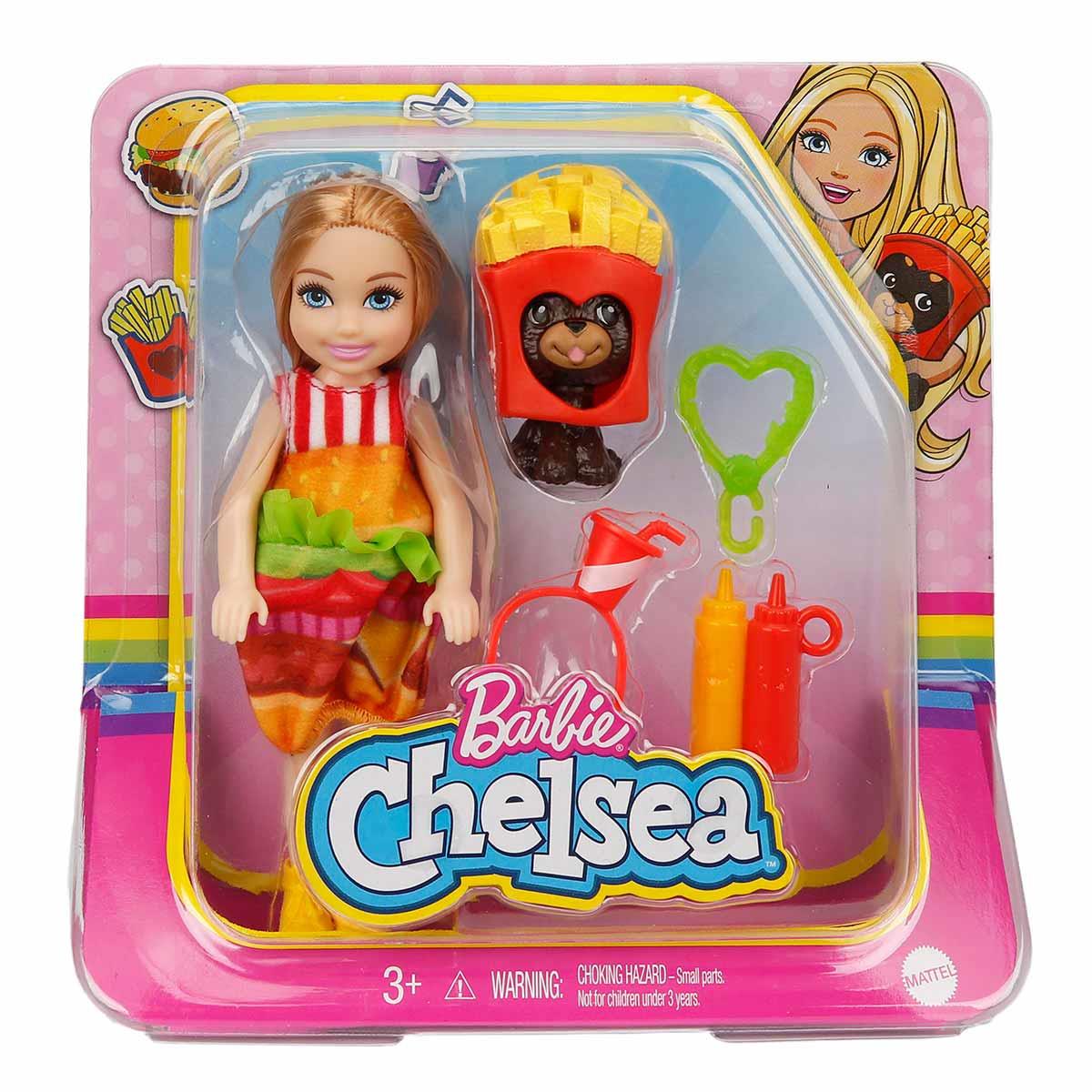 Breadcrumbut, Barbie, Barbie Kostümlü Chelsea ve Hayvancığı Oyun Setleri GHV69 GRP69