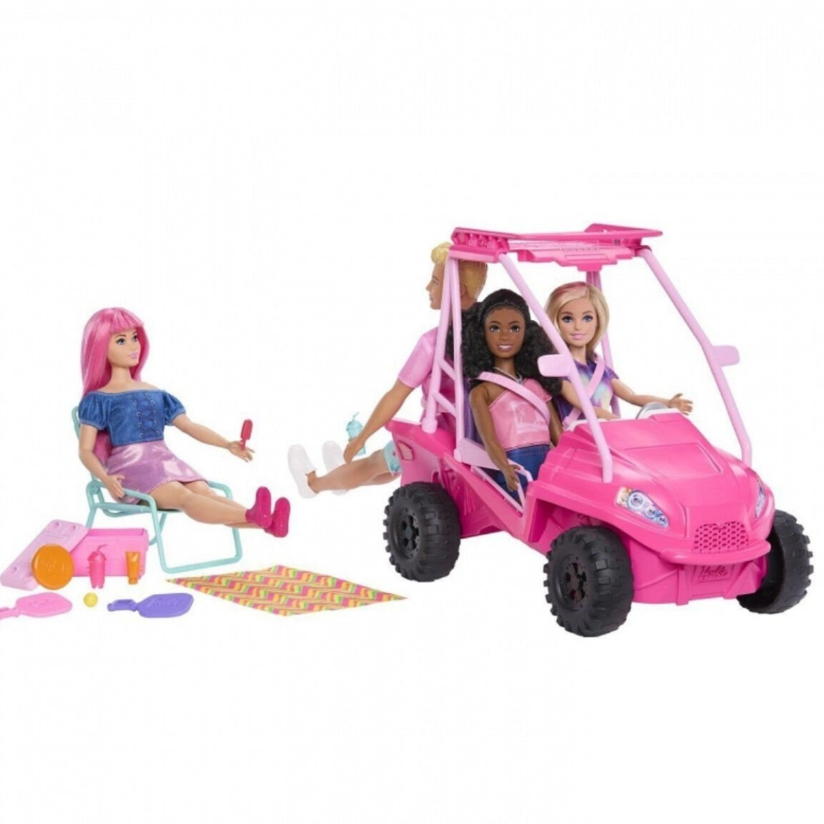 Breadcrumbut, Barbie, Barbie ve Arkadaşları Plaj Arabası JFV68