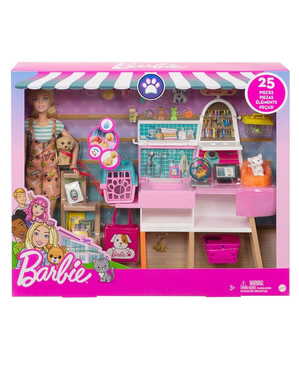 Breadcrumbut, Barbie, Barbie ve Evcil Hayvan Dükkanı Oyun Seti GRG90