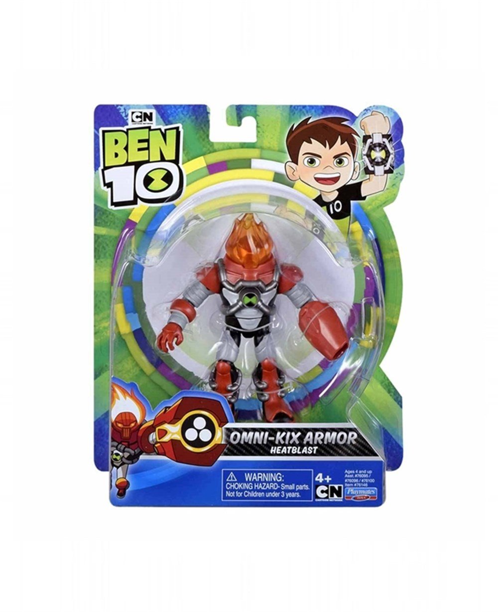 Breadcrumbut, Ben10, Ben 10 Aksiyon Figürler BEN54111 00829 Omni-Kix Armor ve Heatblast