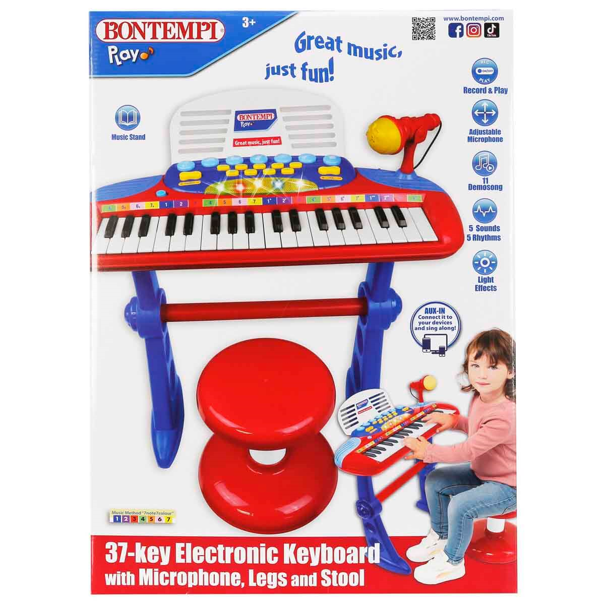 Breadcrumbut, Sunman, Bontempi Işıklı Mikrofonlu Elektronik Tabureli Org Seti