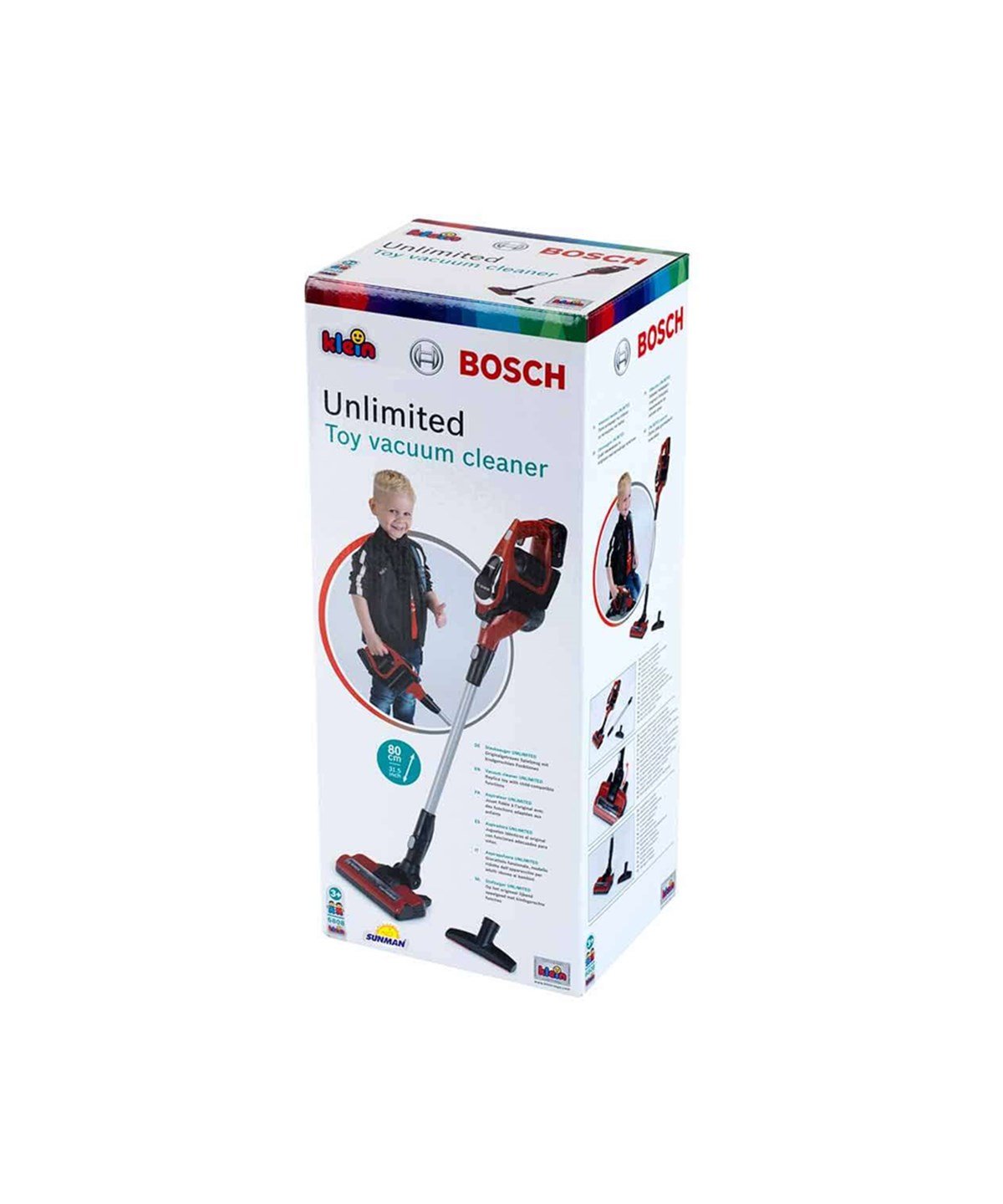 Breadcrumbut, Sunman, Bosch Unlimited Sesli Ve Işıklı Oyuncak Dikey Süpürge Kırmızı