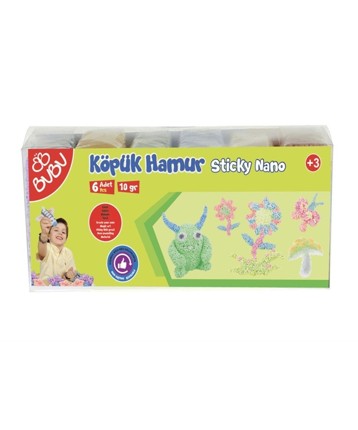 Breadcrumbut, BuBu, Bubu Köpük Hamur 10Gr 6lı Paket 39402