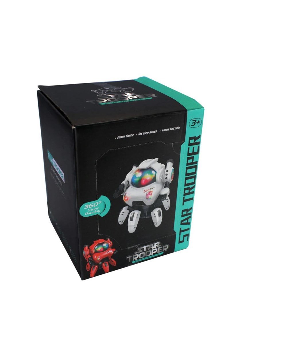 Breadcrumbut, Ceren, C-TOY Işıklı ve Sesli 360 Derece Dönebilen Yıldız Asker Robot 01180 Yeşil