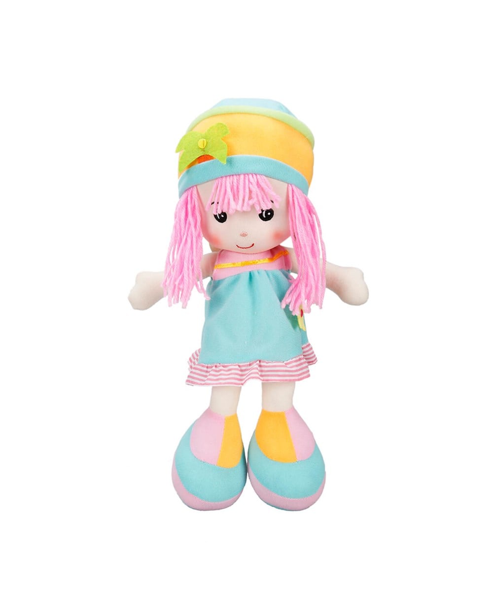 Breadcrumbut, Sunman, Çiçekli Elbiseli Ece Bebek 35 cm 11393 Mavi