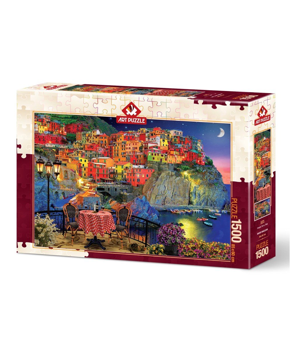 Breadcrumbut, ART PUZZLE, CINQUE TERRE, ITALYA - 1500 PARÇA
