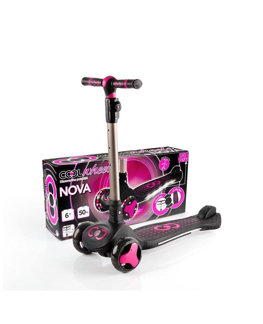 Breadcrumbut, Furkan Toys, COOL WHEELS NOVA LED IŞIKLI SCOOTER FR59199 PEMBE