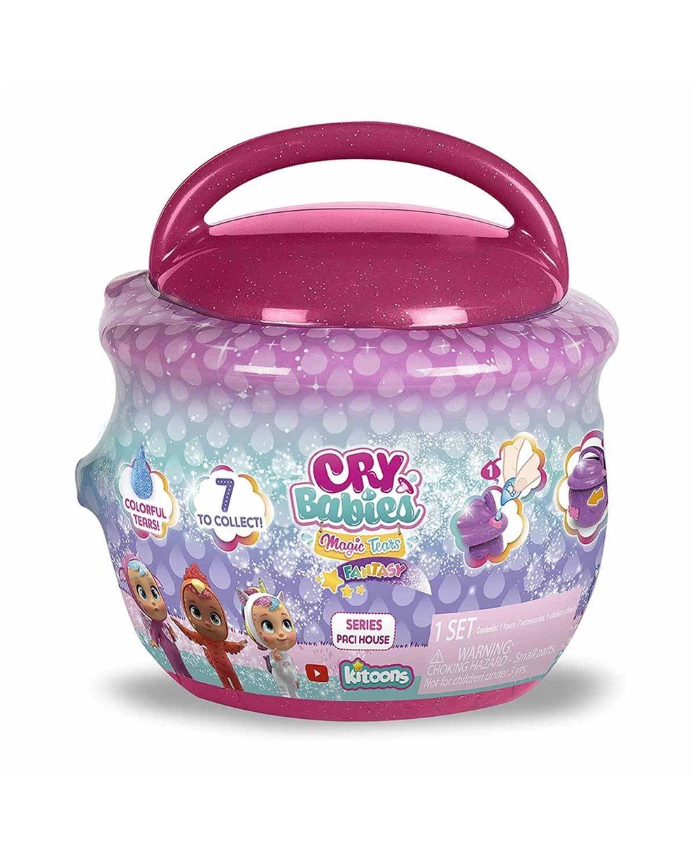 Breadcrumbut, CRY BABIES, Cry Babies Magic Tears Fantasy Paci Evler Sürpriz Paket CYM02000 Koyu Pembe