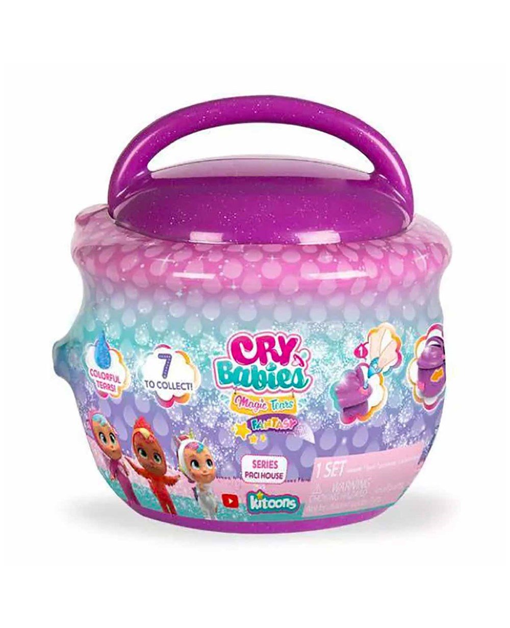 Breadcrumbut, CRY BABIES, Cry Babies Magic Tears Fantasy Paci Evler Sürpriz Paket CYM02000 Mor