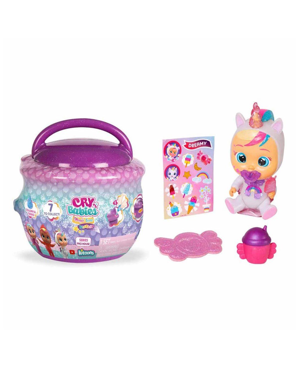 Breadcrumbut, CRY BABIES, Cry Babies Magic Tears Fantasy Paci Evler Sürpriz Paket CYM02000 Mor