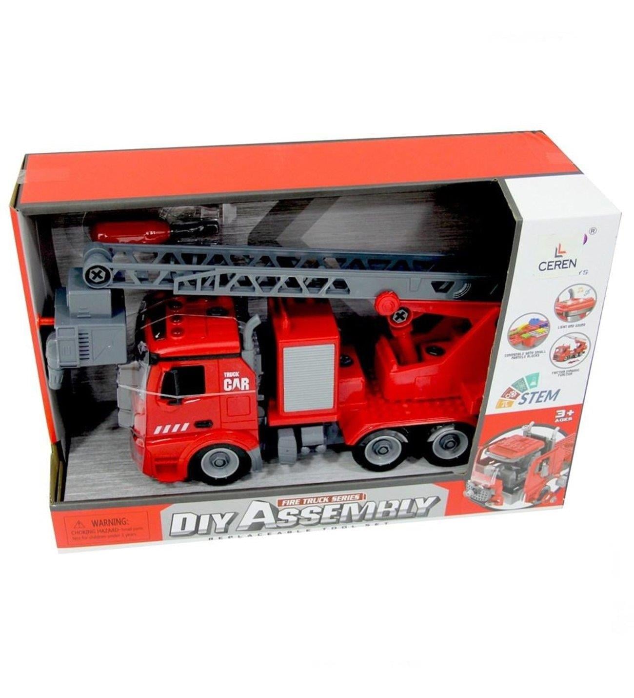Breadcrumbut, Ceren, CTOY Diy Assembly Işıklı Sesli Sök Tak Itfaiye Aracı 