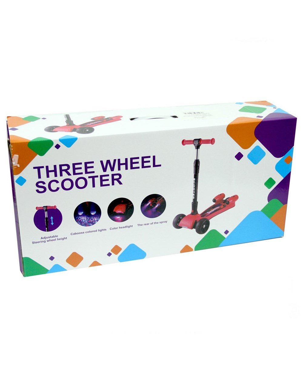 Breadcrumbut, Ceren, CTOY Işıklı Sesli ve Dumanlı 3 Tekerlekli Scooter 55761 Sarı