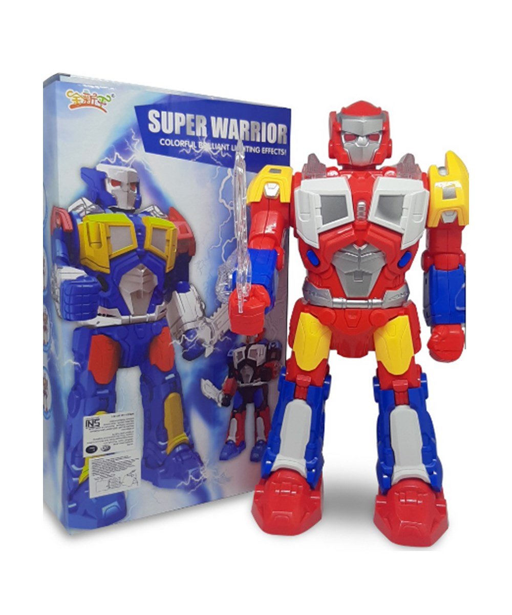 Breadcrumbut, Ceren, CTOY Işıklı Sesli ve Pilli Süper Savaşçı Robot 01142 Kırmızı