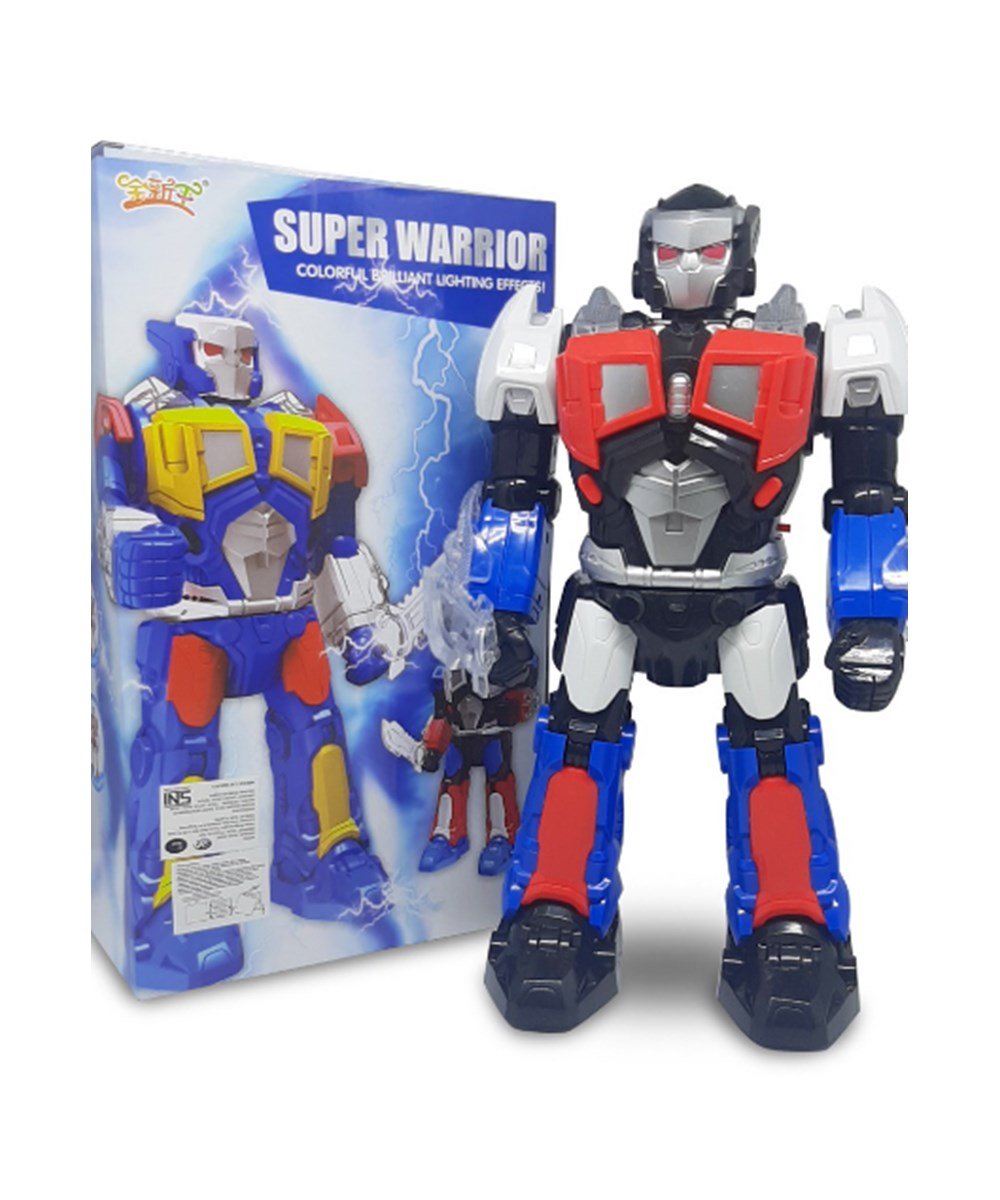 Breadcrumbut, Ceren, CTOY Işıklı Sesli ve Pilli Süper Savaşçı Robot 01142 Siyah