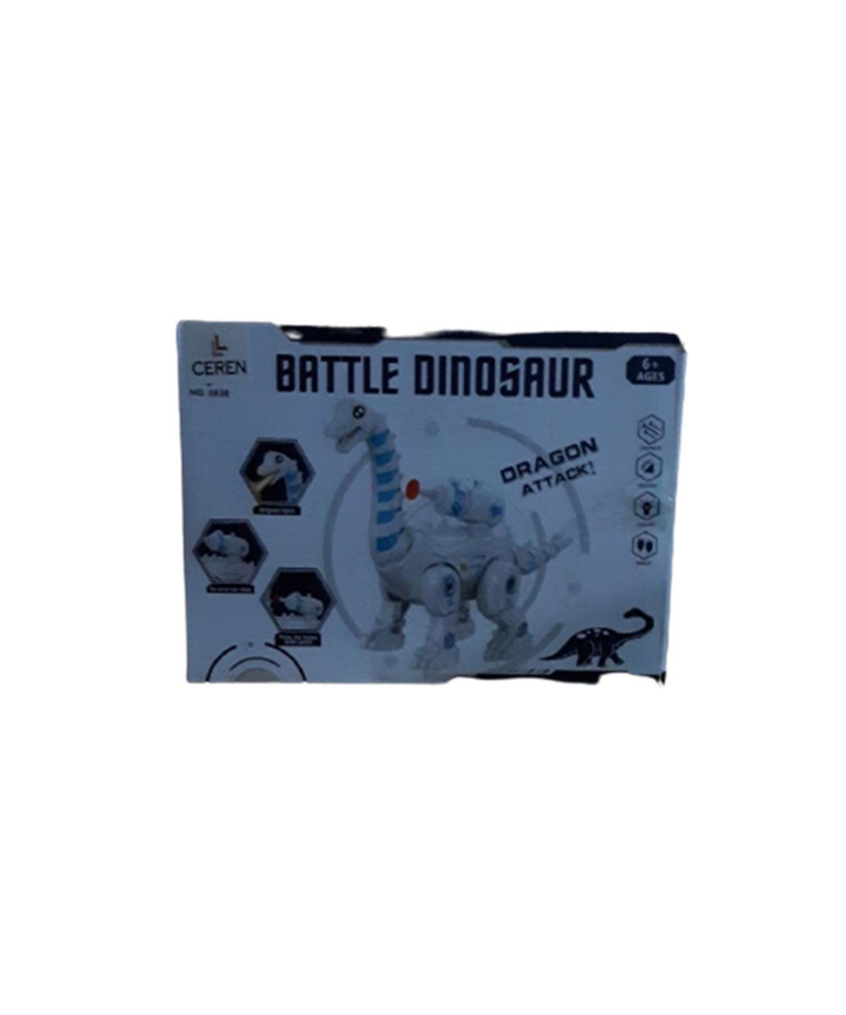 Breadcrumbut, Ceren, Ctoy Işıklı ve Sesli Savaşçı Dinozor 0838