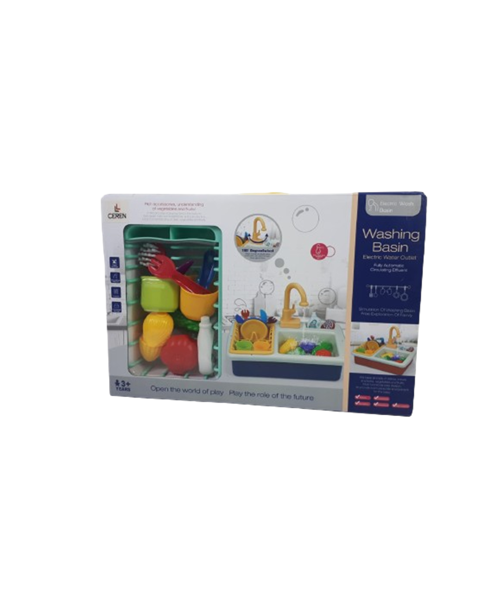 Breadcrumbut, Ceren, CTOY Modern Çeşmeli Lavabo Seti Pilli Oyuncak Mutfak 5050A