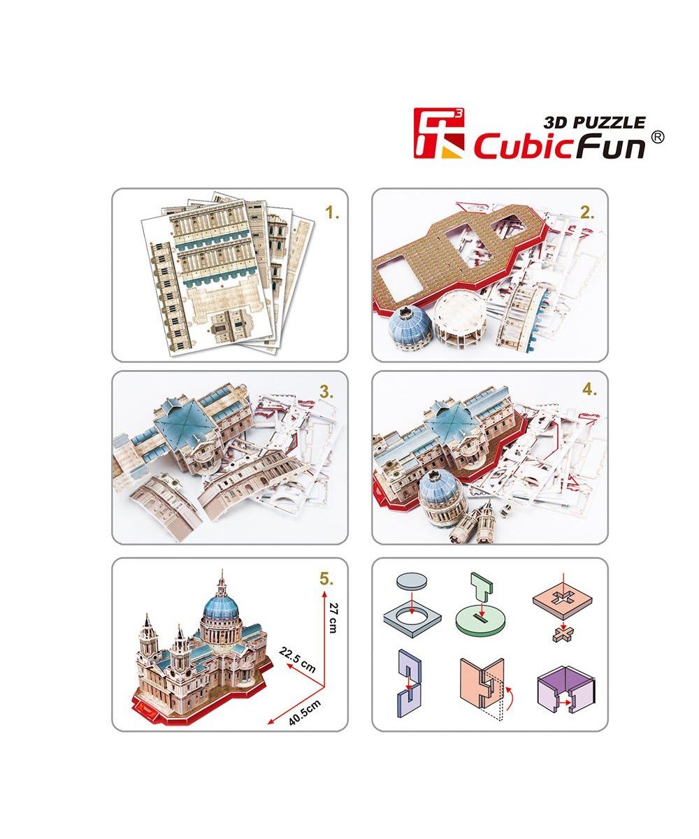 Breadcrumbut, NECOTOYS, Cubic Fun 3D Puzzle Aziz Paul KatedraliMC117h