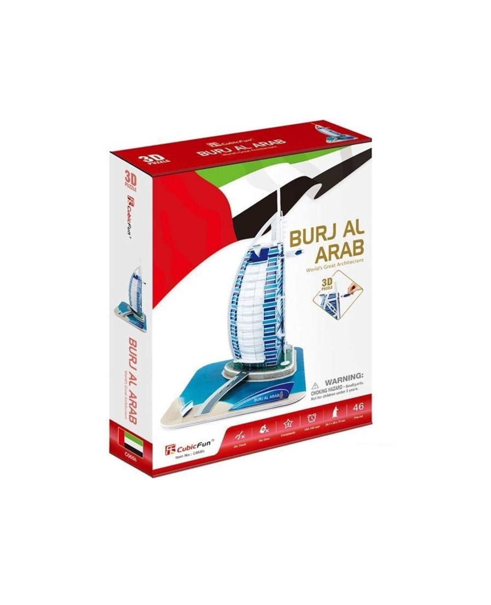 Breadcrumbut, CUBIC FUN, Cubic Fun 3D Puzzle Burj Al Arab 46 Parça
