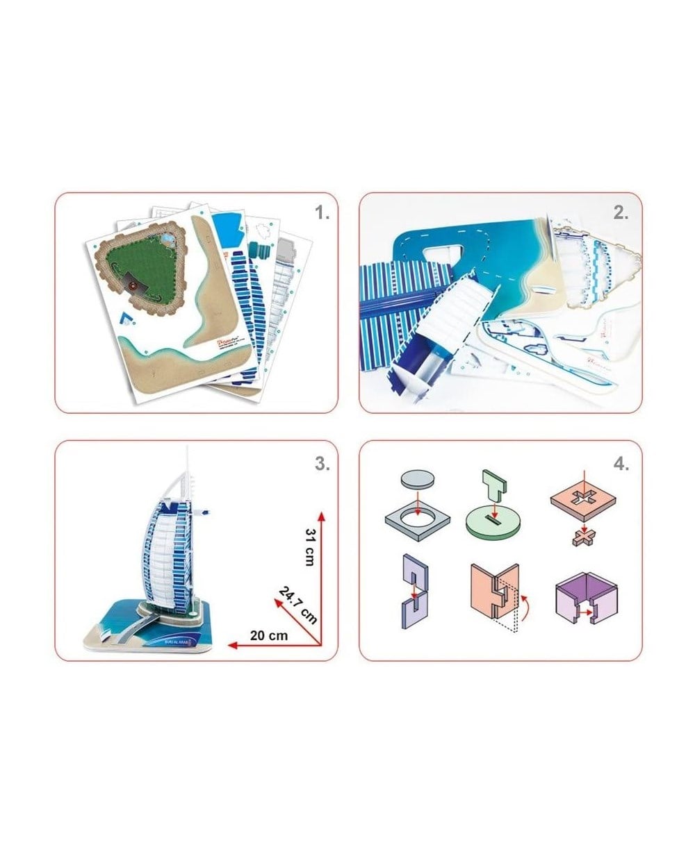 Breadcrumbut, CUBIC FUN, Cubic Fun 3D Puzzle Burj Al Arab 46 Parça