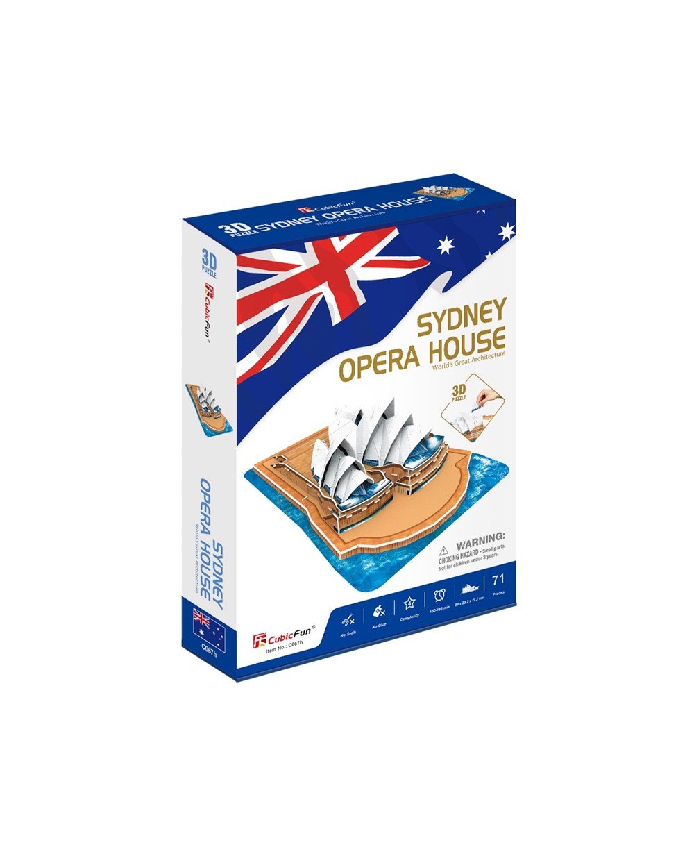 Breadcrumbut, CUBIC FUN, Cubic Fun 71 Parça 3D Puzzle Sydney Opera Binası