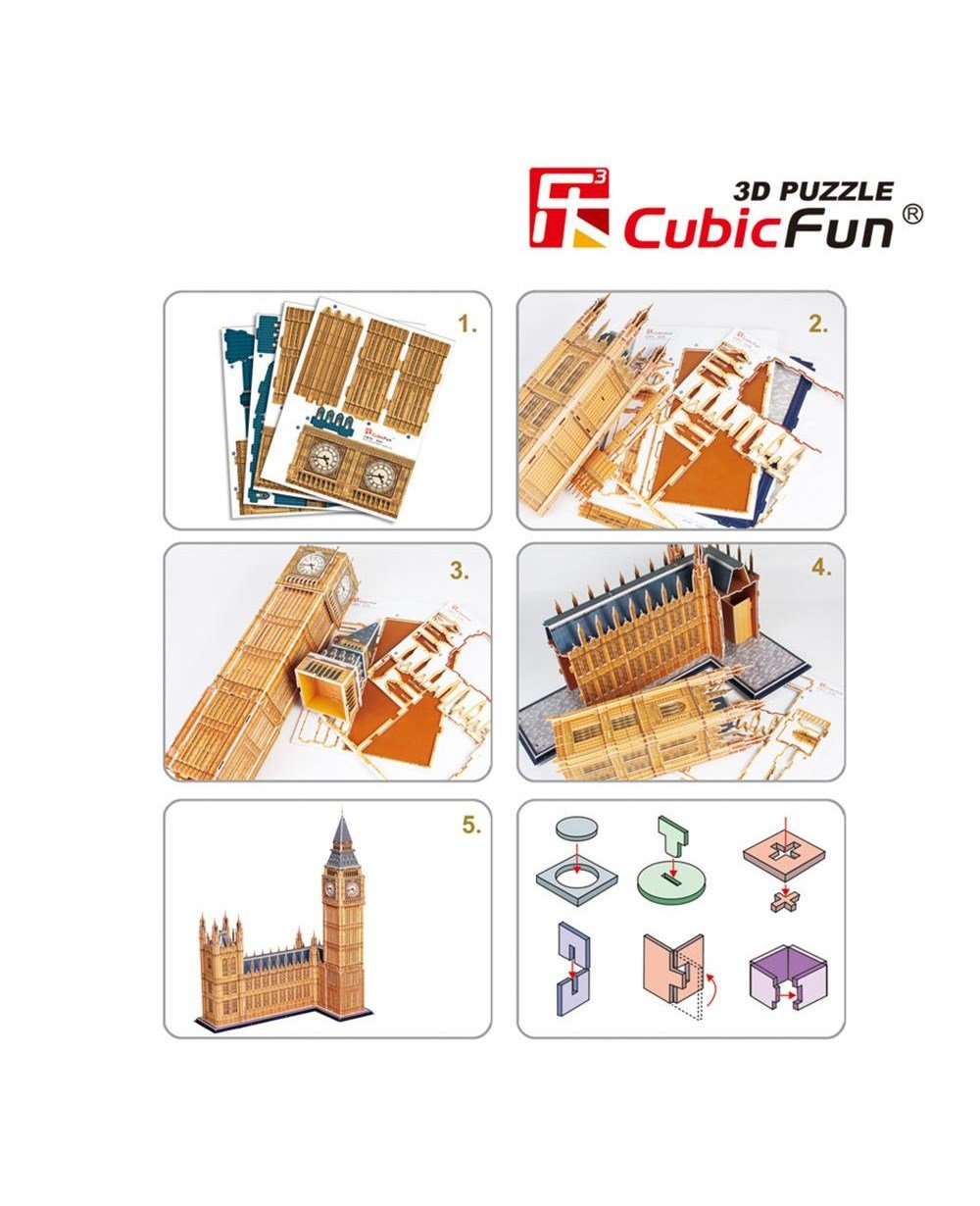 Breadcrumbut, CUBIC FUN, CUBIC FUN BIG BEN SAAT KULESİ-İNGİLTERE 3D PUZZLE