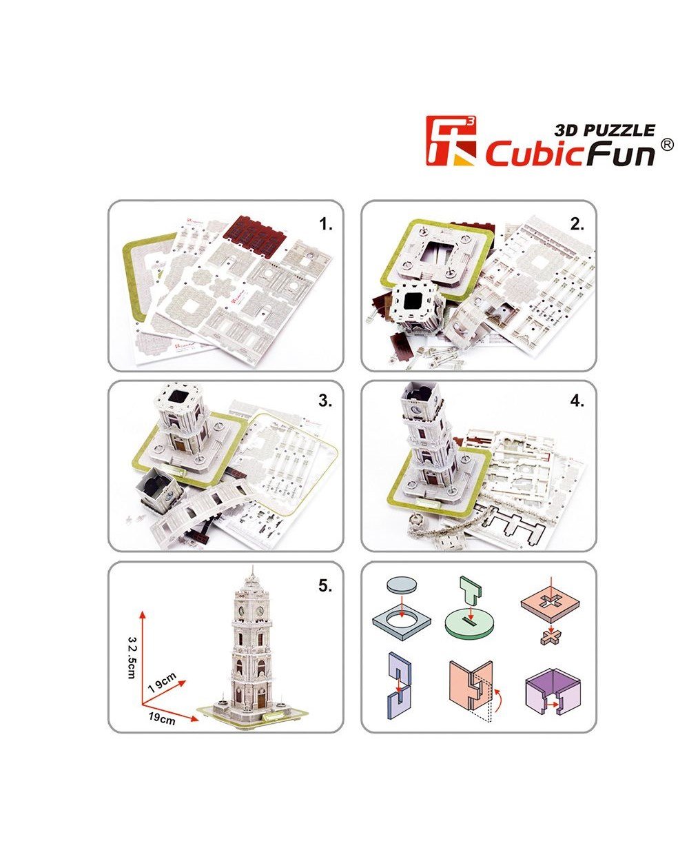 Breadcrumbut, CUBIC FUN, CUBIC FUN DOLMABAHÇE SAAT KULESİ 3D PUZZLE