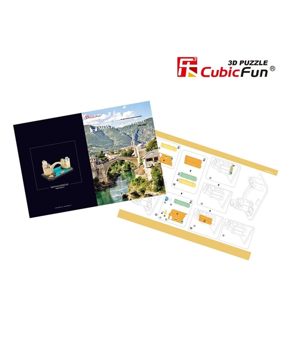 Breadcrumbut, CUBIC FUN, CUBIC FUN MOSTAR KÖPRÜSÜ-BOSNA HERSEK 3D PUZZLE