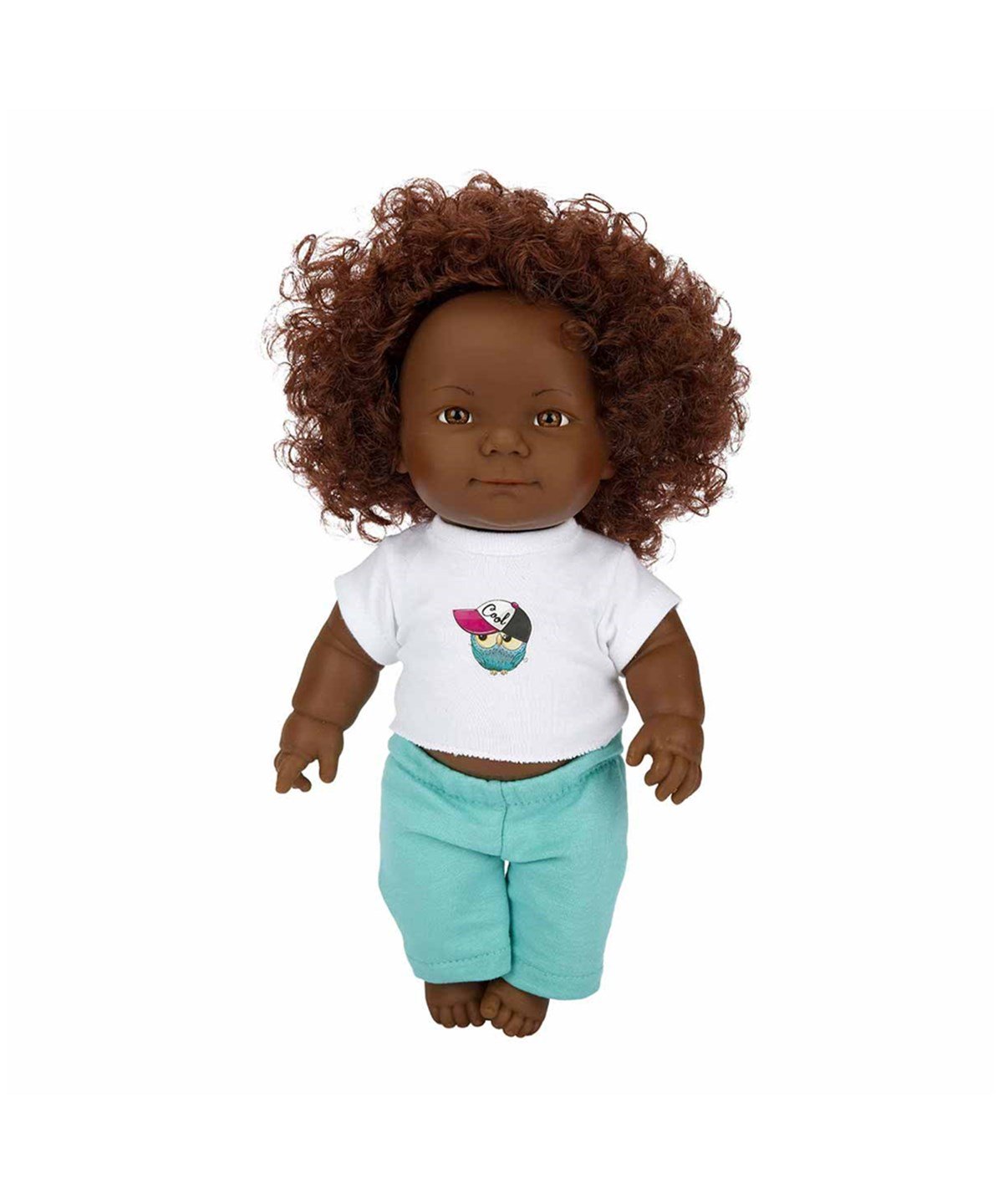 Breadcrumbut, Sunman, Dollz n More Dada Kıvırcık Saçlı Bebek 35 cm 35306 Yeşil Eşofman