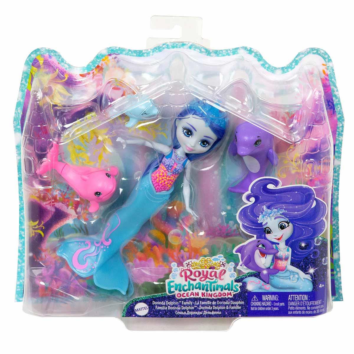 Breadcrumbut, Enchantimals, Enchantimals Aile Serileri Oyun Seti GJX43 HCF72 Dorinda Dolphin