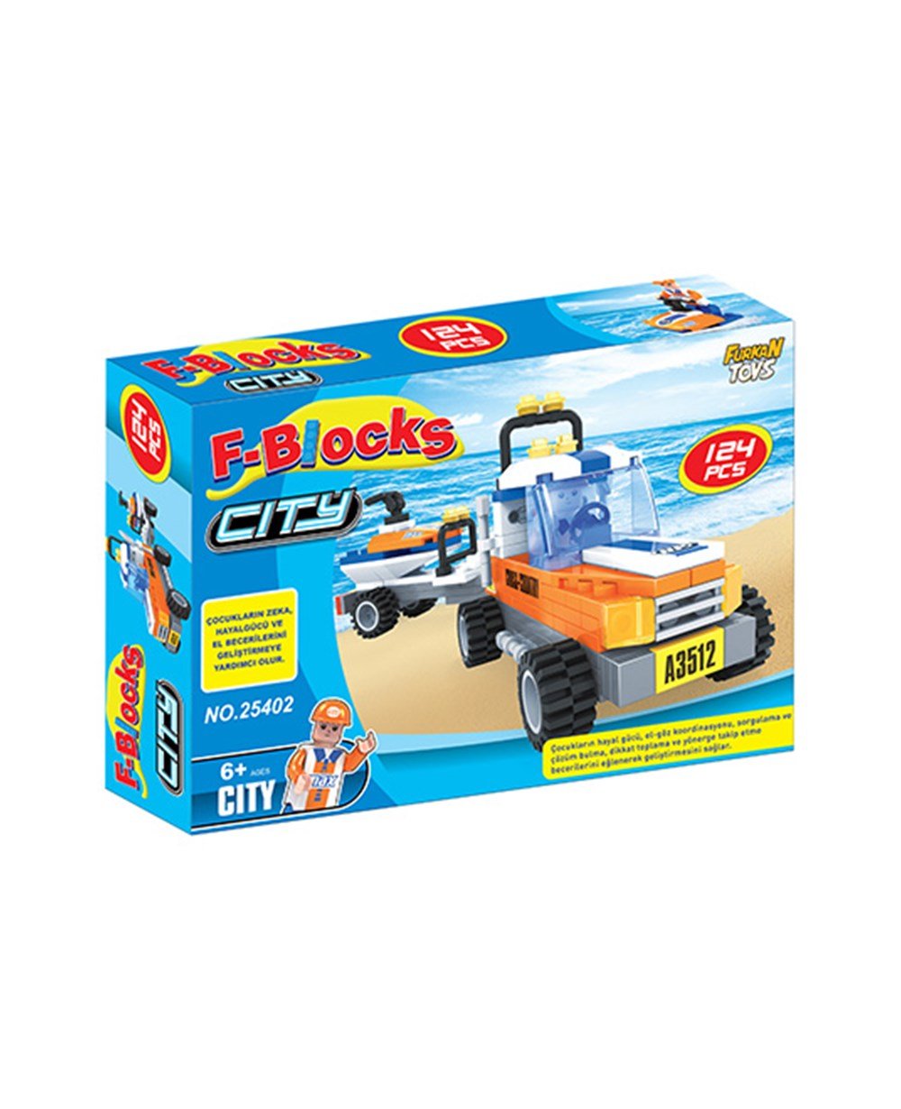 Breadcrumbut, F-BLOCKS, F-Blocks City Seri 124 Parça Lego Seti FR38095