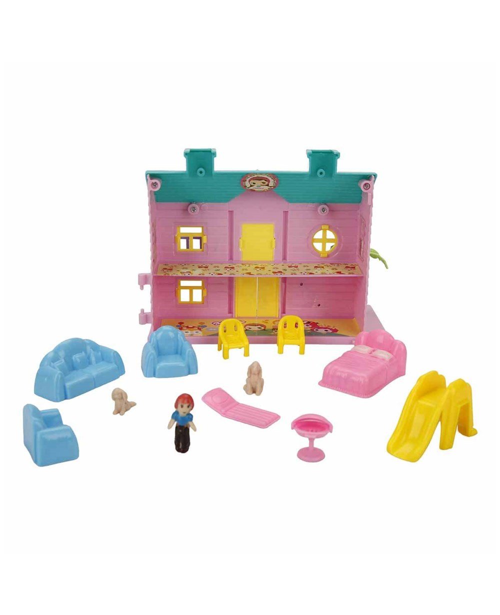 Breadcrumbut, Sunman, Hommy 2 Katlı Ev Oyun Seti Villa 20814 Mavi Çatı